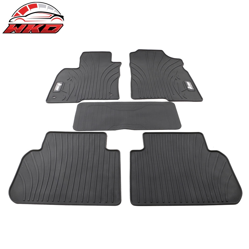 Fits 22-26 Honda Civic/Acura Integra Latex Floor Mats All Weather Black Carpets