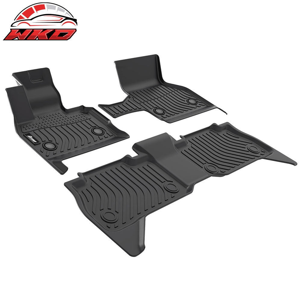 Fits 22-25 BMW I20 IX Floor Mats TPE Carpets 3D All Weather 1st 2nd Row Liner