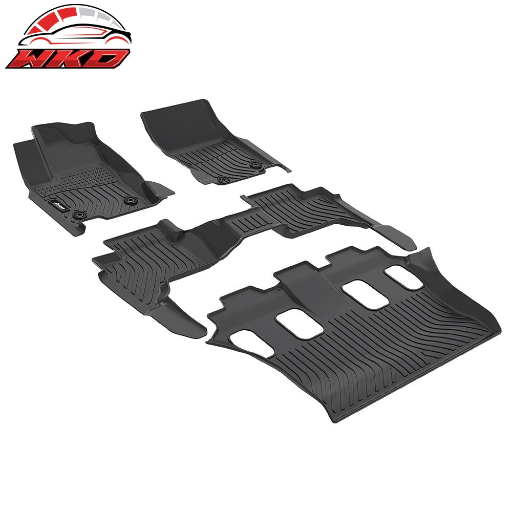 Fits 24-25 Lexus GX550 7-Seats Floor Mats TPE 3D Carpets All Weather Car Liner