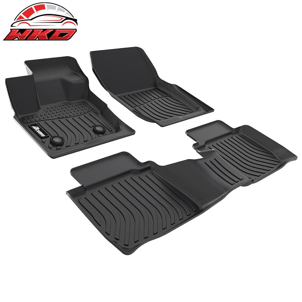 Fits 17-20 Ford Fusion & Lincoln MKZ All Weather 3D TPE Floor Mats Liner Carpets