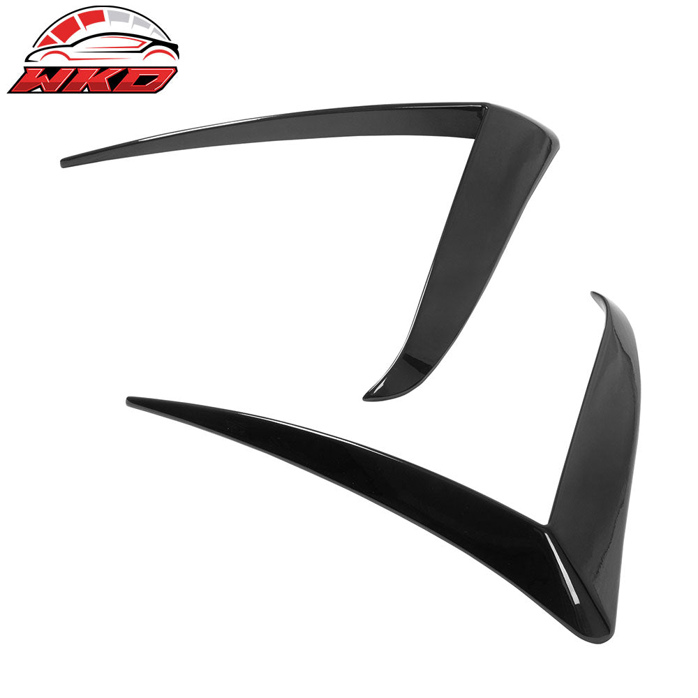 Fits 25-26 Tesla Model Y Juniper Fog Light Eyelid Trim Gloss Black Lamp Frame