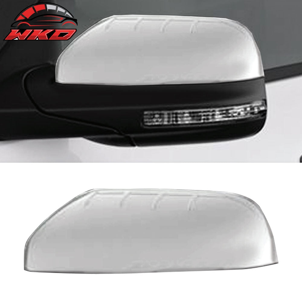 Fits 11-15 Ford Explorer Rear Side View Mirror Covers Caps Overlay Chrome ABS