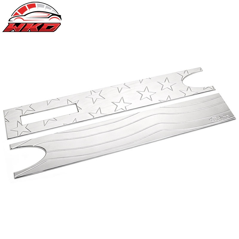 For 2004-2008 Ford F-150 Billet Style Rear Tail Gate Panel Applique Flame Chrome