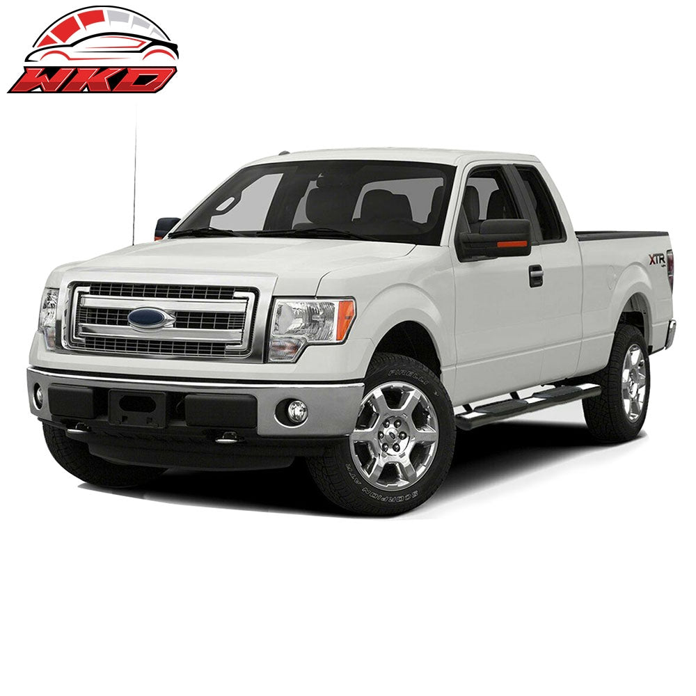 Fits 09-14 Ford F150 Super/Extended Cab 6" Side Step Nerf Bar Running Board Pair