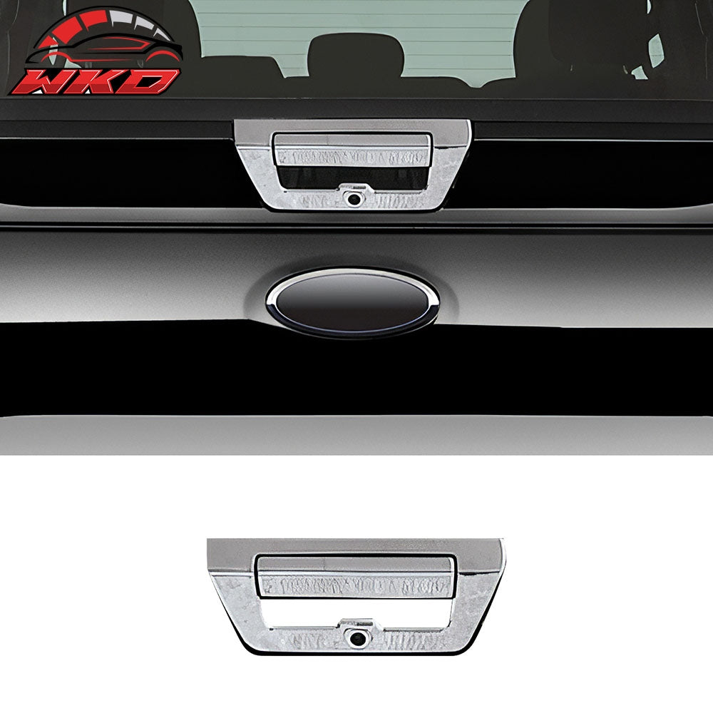 Fits 2015 Ford F-150 Rear Tailgate Handle Cover Trim W/O Camera Hole ASB Chrome