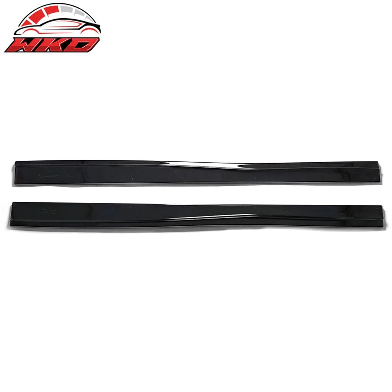 Fits 14-19 Ford Fiesta ST & ST Line IKON Style Side Skirts Extension Gloss Black