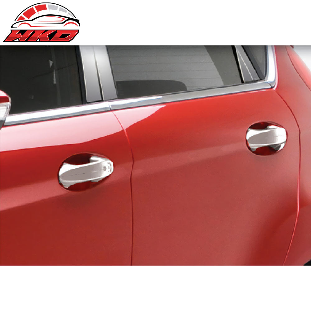 Fits 11-16 Ford Fiesta 1 Key Hole Outside Door Handle Covers Trim Chrome ABS