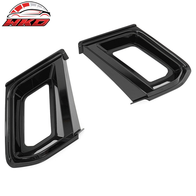 Fits 24-26 Ford Mustang Ecoboost GT Style Front Upper Grille Gloss Black ABS 2PC
