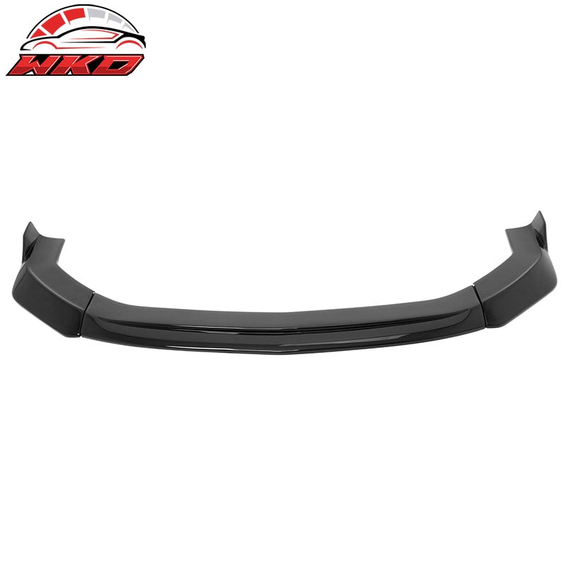 Fits 24-26 Ford Mustang Ecoboost GT IKON V2 Style Front Lip Gloss Black 3PCS