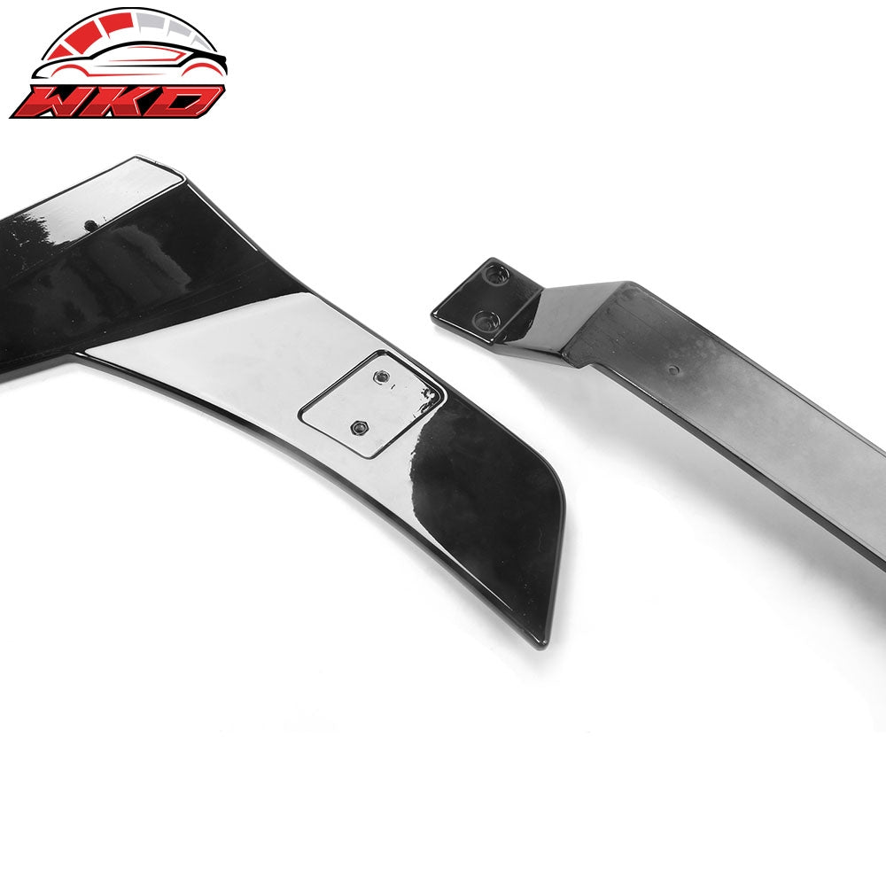 For 21-25 Ford Mustang Mach-E 4-Door Gloss Black MID Rear Trunk Spoiler ABS 3PCS