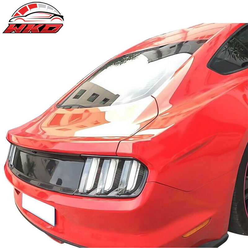 Fits 15-17 Ford Mustang S550 Tail Light Cover Overlay Trim - Matte Carbon Fiber