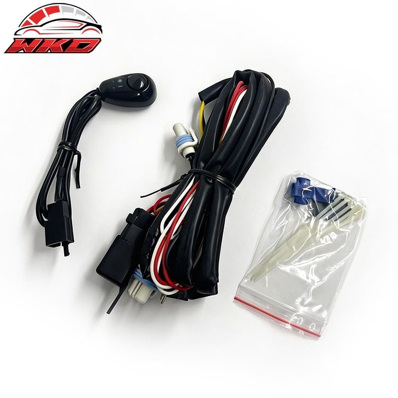 Fits 01-03 Ford Ranger Front Bumper Fog Lights Lamps W/Wiring Harness Smoke Lens