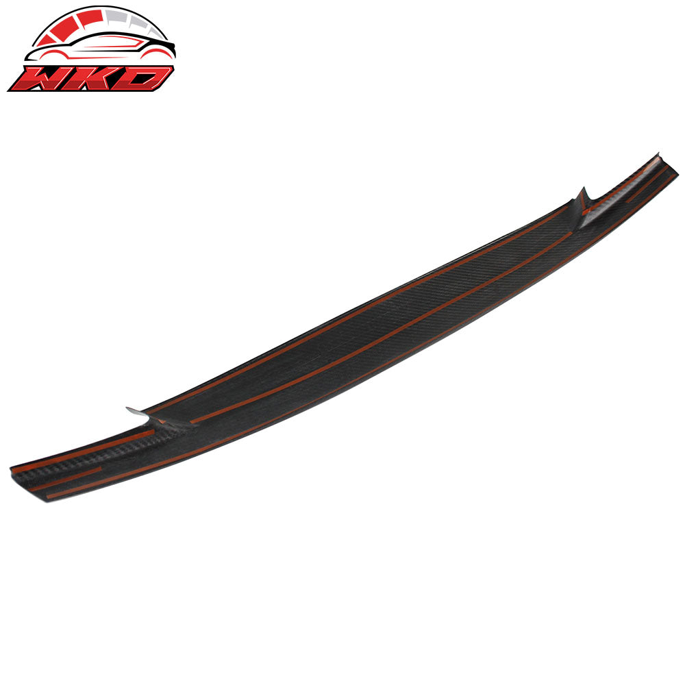 Fits 16-25 Mazda MX5 MX-5 Miata Carbon Fiber CF Front Bumper Air Dam Grille Trim