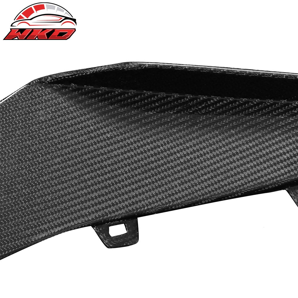 Fits 23-25 Chevrolet Corvette C8 Z06 E-Ray ZR1 Front Bumper Canards Carbon Fiber