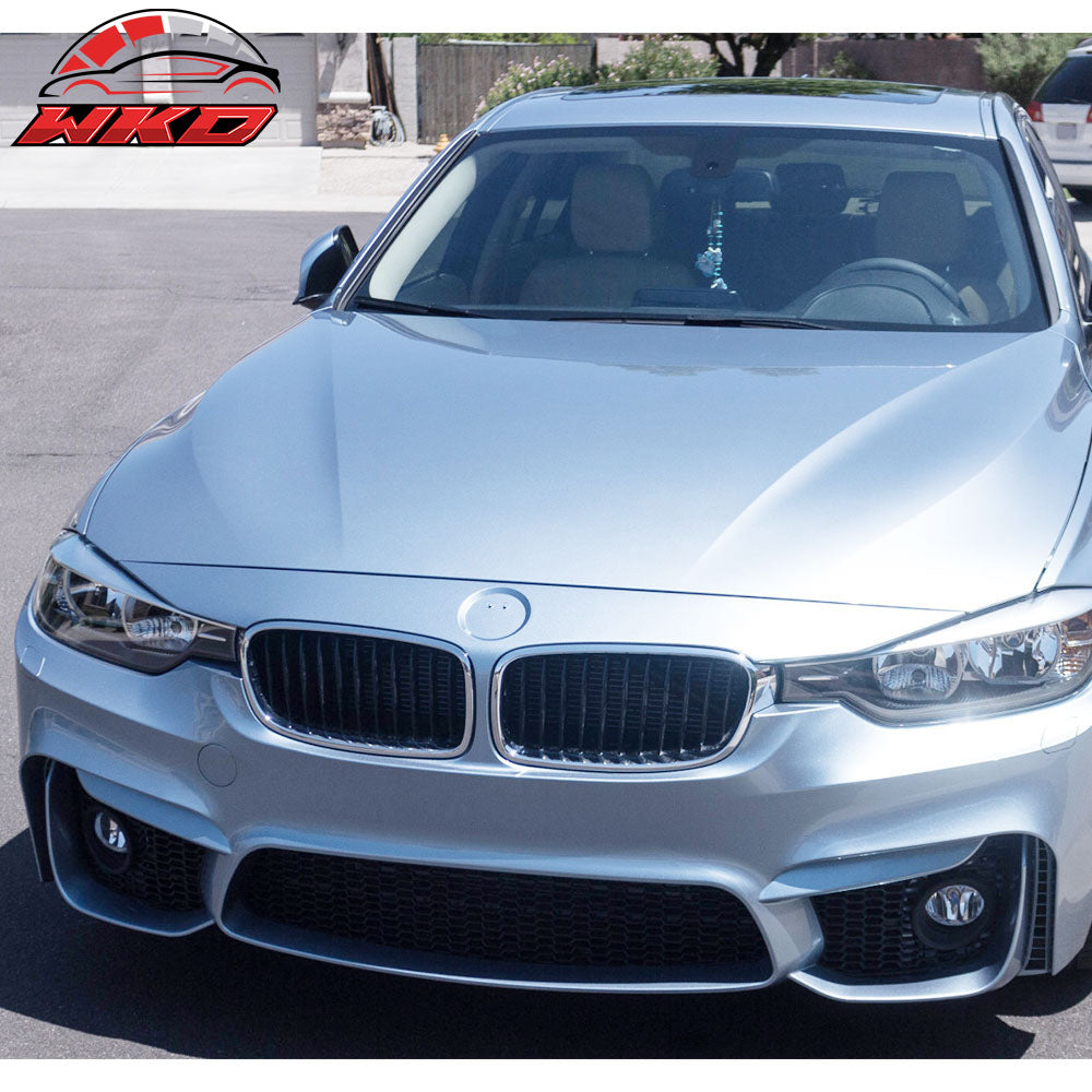 Fits 12-18 BMW F30 3 Series M3 Style Front Bumper Cover Conversion W/Fog Cover