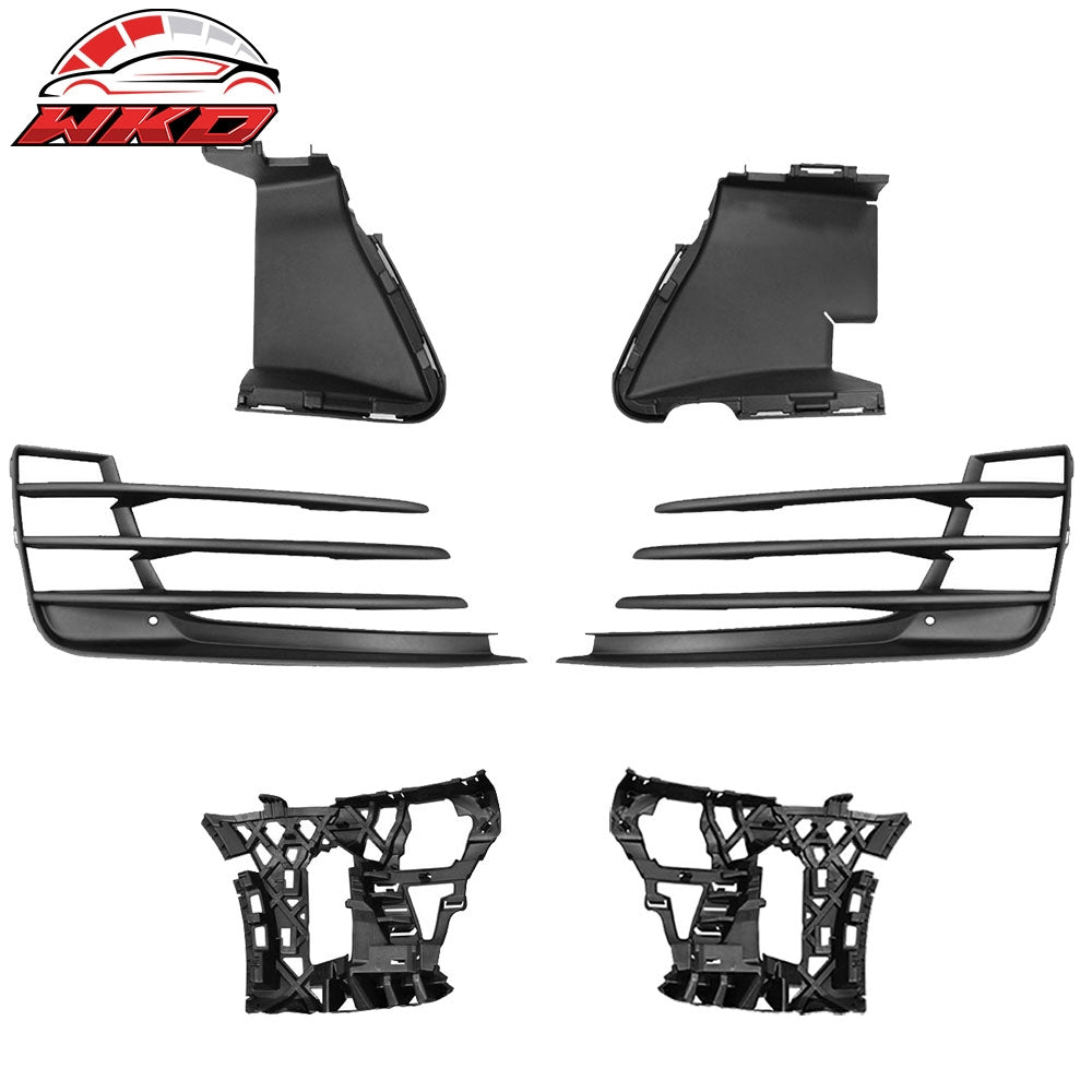 Fits 15-17 Golf 7 MK7 GTI Type Front Bumper Cover + Black Red Chrome Grille