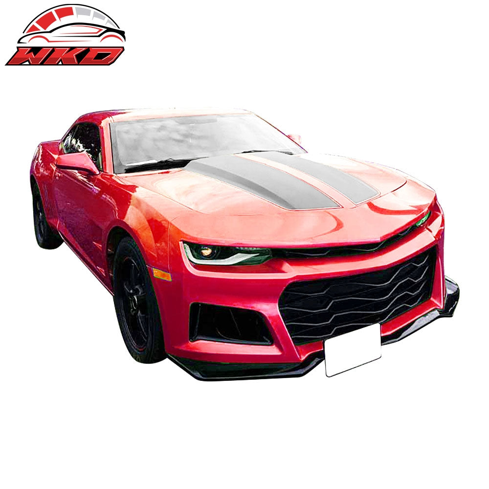 Fits 14-15 Chevy Camaro ZL1 Style Front Bumper Cover w/ 6th Gen Style Headlights