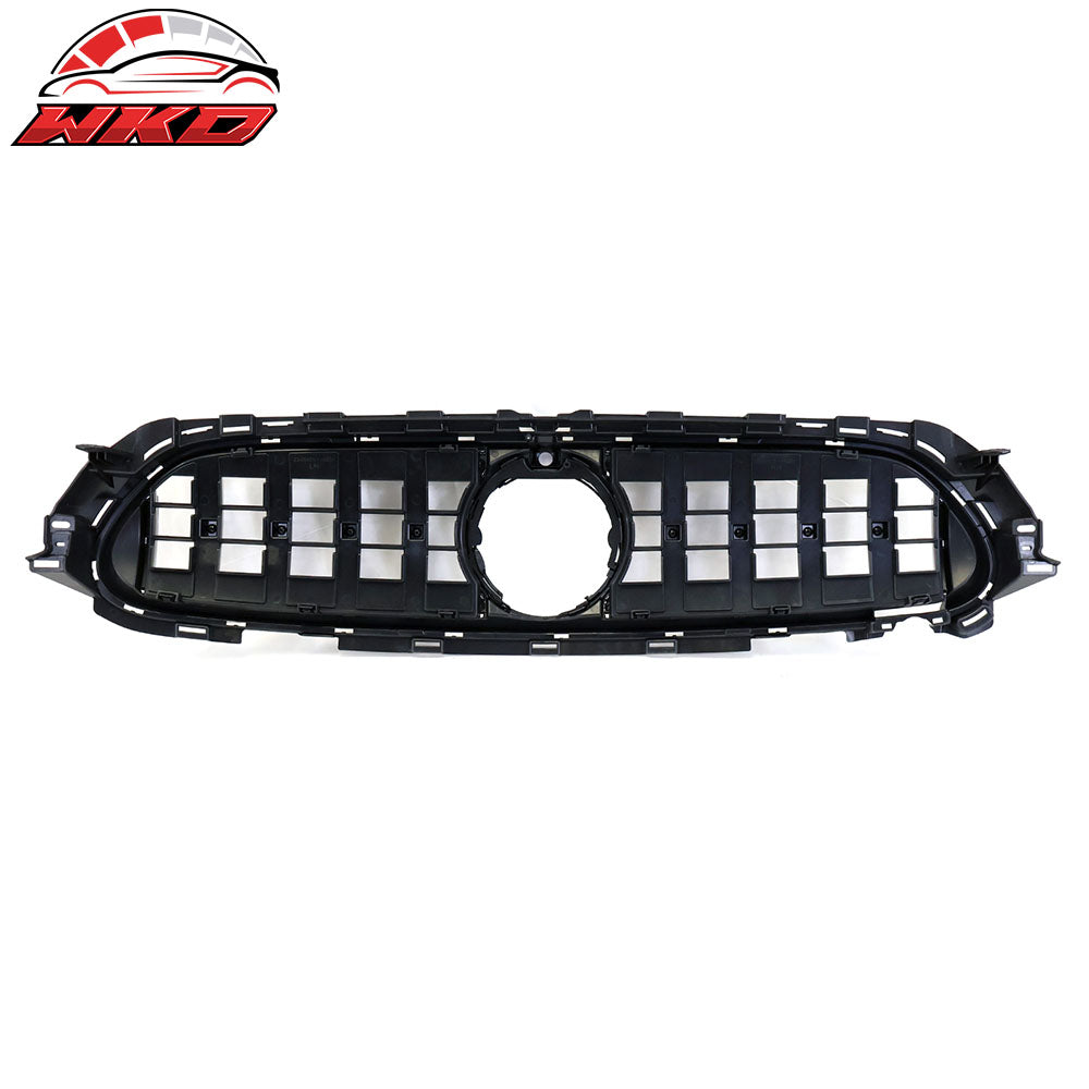 Fits 21-23 Benz W213 E Class AMG GT Chrome Gloss Black Front Bumper Hood Grille