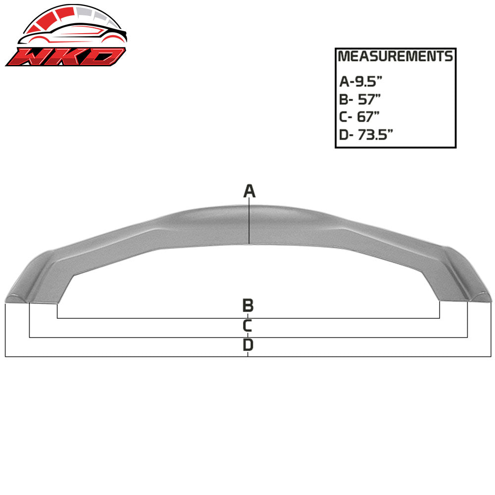 Universal RB Style PP Front Bumper Lip Body Kit Splitter Spoiler Lip Unpainted