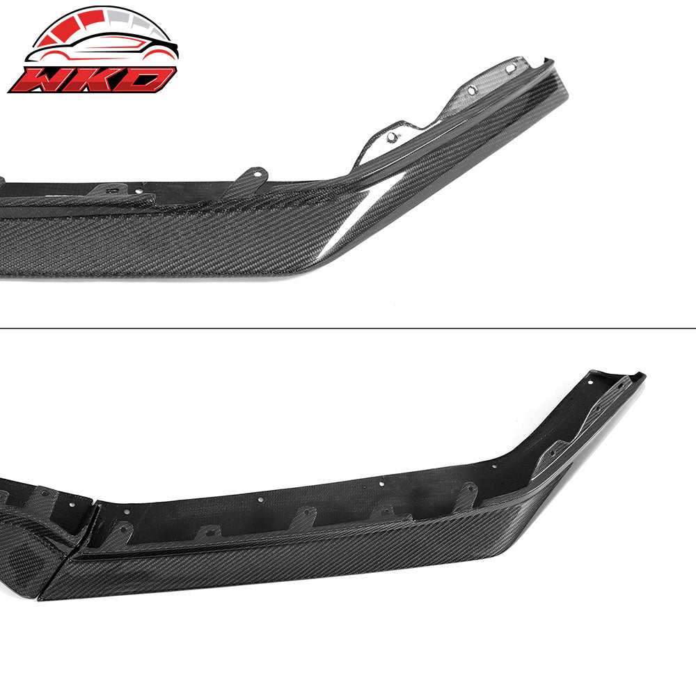 Fits 23-25 Chevrolet Corvette C8 Z06 E-Ray ZR1 Front Bumper Lip Carbon Fiber 3PC