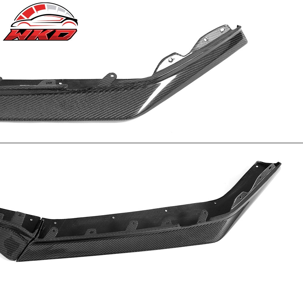 Fits 23-25 Chevrolet Corvette C8 Z06 E-Ray ZR1 Front Bumper Lip Carbon Fiber 3PC