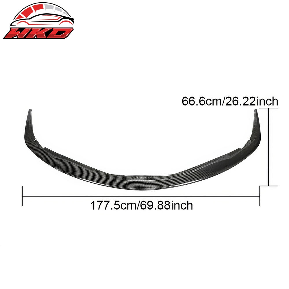 Fits 20-25 Toyota GR Supra A90 A91 IKON Front Bumper Lip Gloss Carbon Fiber CF
