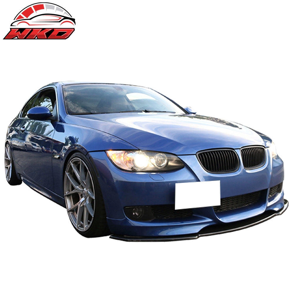 Fits 07-11 BMW 1 Series M E87 H Style Front Bumper Lip Spoiler Carbon Fiber CF