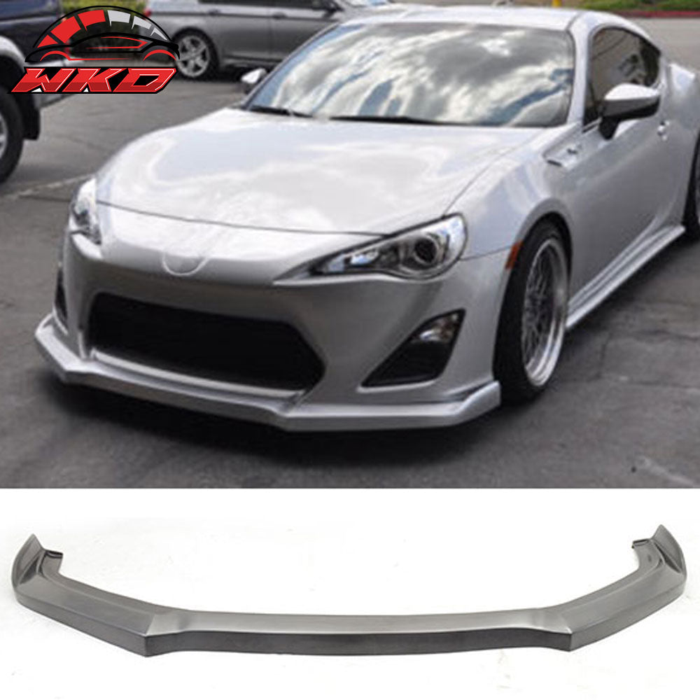 Fits 13-16 Scion FR-S GT2 Style Front Bumper Lip Spoiler Unpainted Black PU