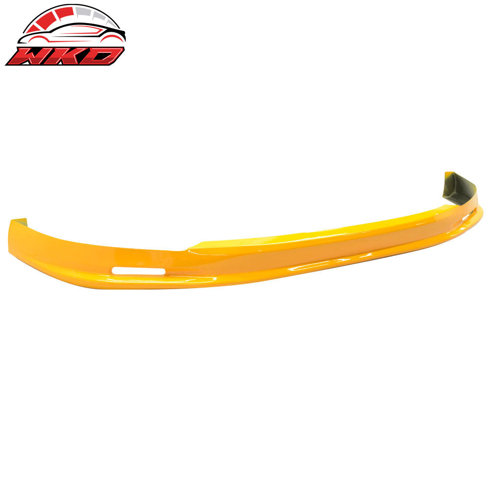 Fits 96-98 Honda Civic EK Mugen Style Front Bumper Lip Spoiler PU Painted Orange