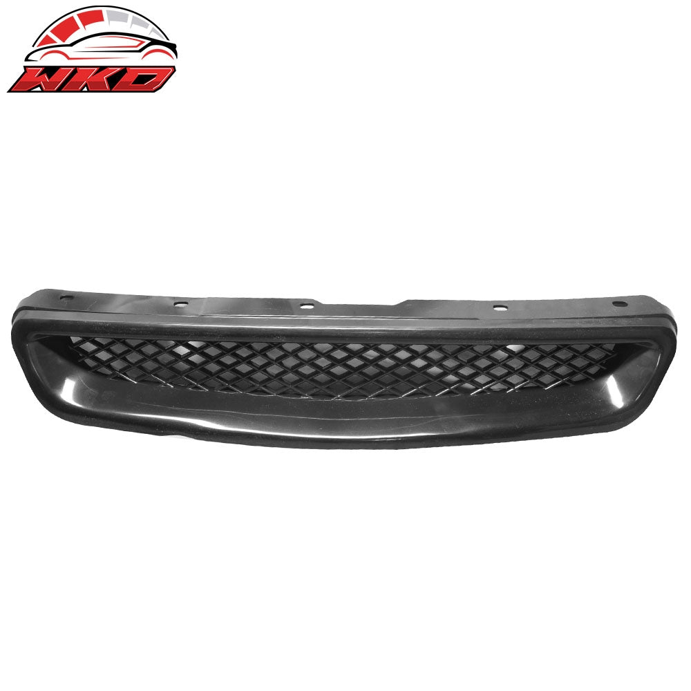 Fits 99-00 Honda Civic EK Type-R Style Front Bumper Hood Mesh Grille Grill ABS