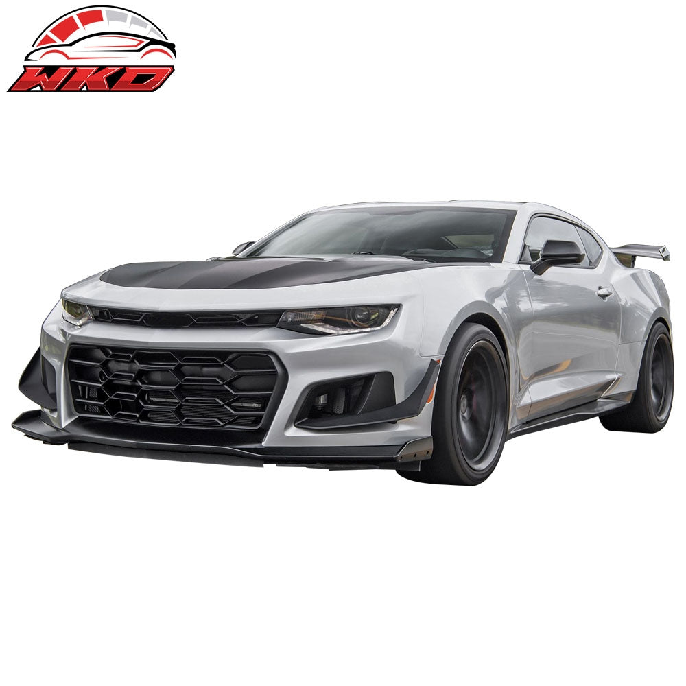 Replacement Front Lip Spoiler for 16-24 Chevy Camaro 1LE Style Front Bumper - PP