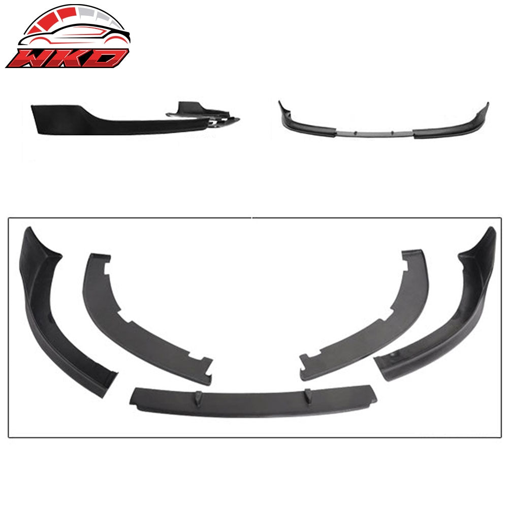 Fits 06-09 Audi A3 Front Bumper Lip Spoiler Vortex Style 5PC Splitter Unpainted