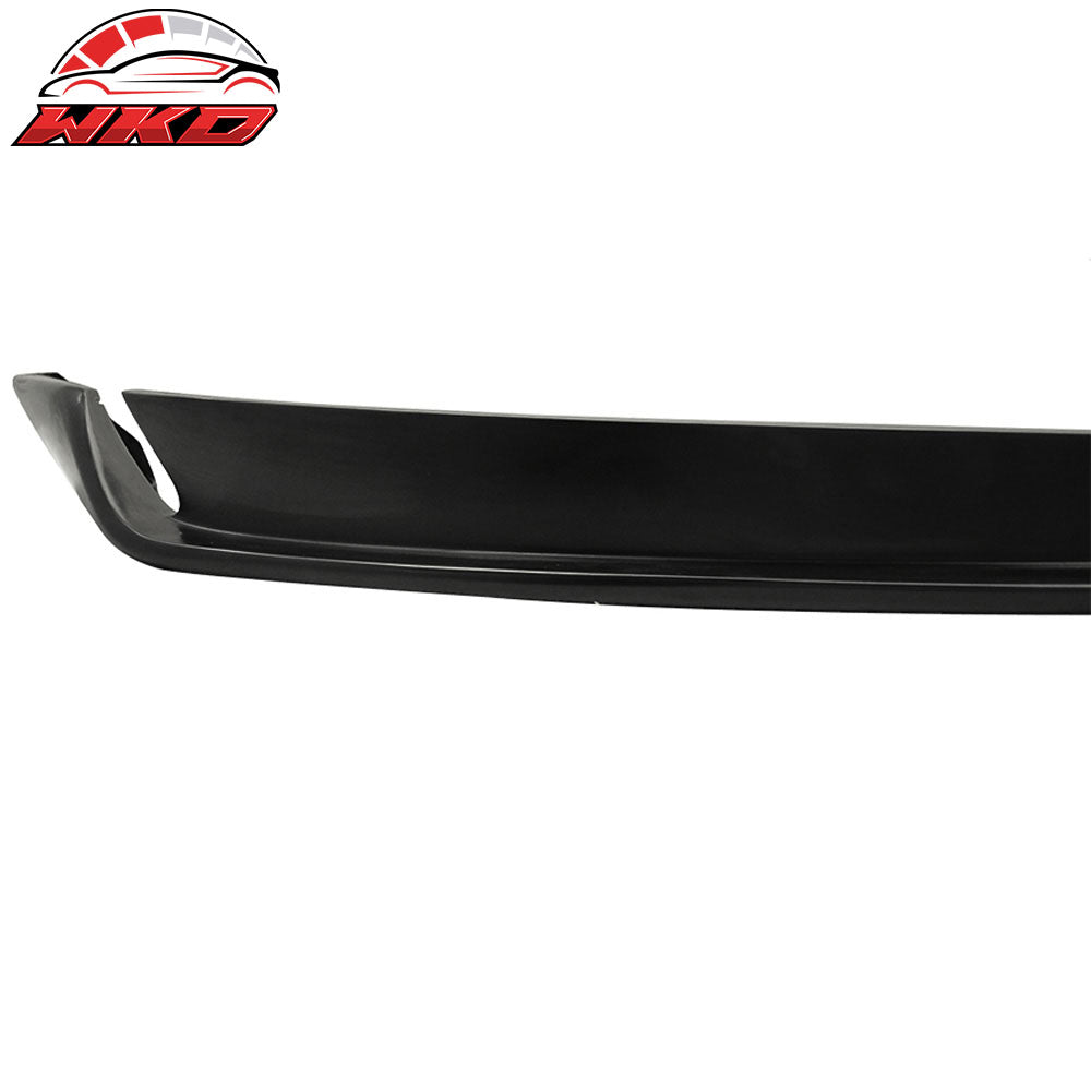 Fits 96-01 Audi A4 B5 Type-on Style Front Bumper Lip Spoiler Unpainted Black PU