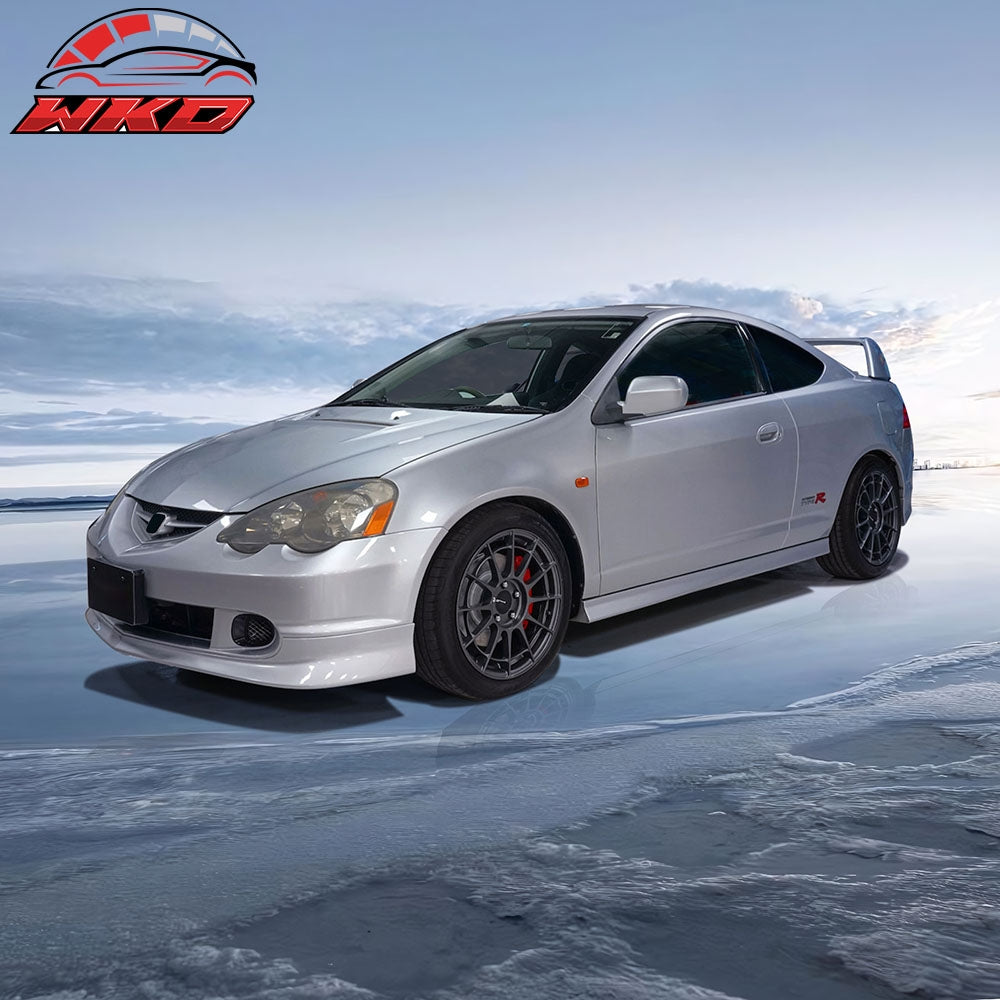 Fits 02-04 Acura RSX DC5 TR Style Front Bumper Lip Spoiler Unpainted Black PU