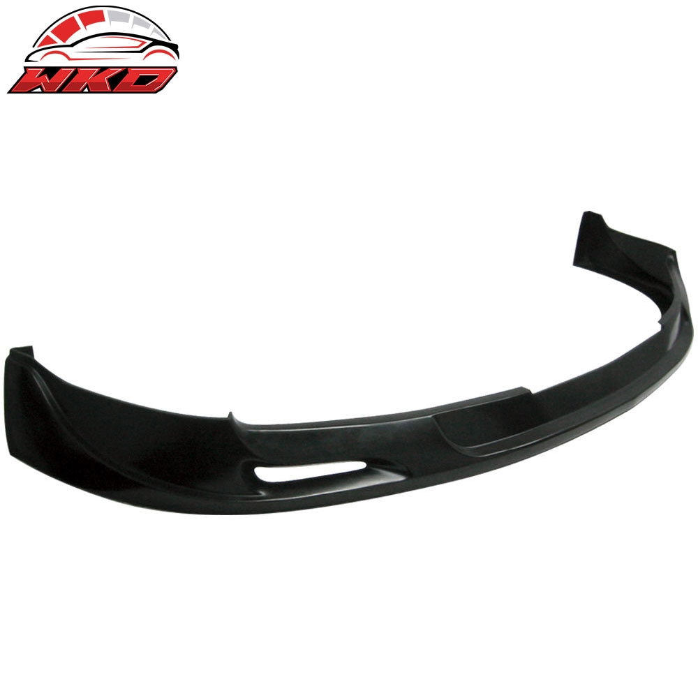 Fits 04-06 Acura TL Mugen Style Front Bumper Lip Spoiler Unpainted Black PU