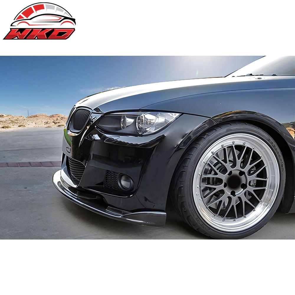 Fits 07-10 3-Series Pre LCI MT M-Sport Unpainted H Style Front Bumper Lip PU
