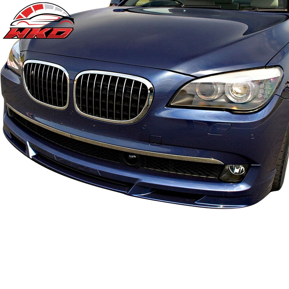 Fits 09-12 BMW 7 Series F01 F02 B7 Style Front Bumper Lip Spoiler Unpainted PU