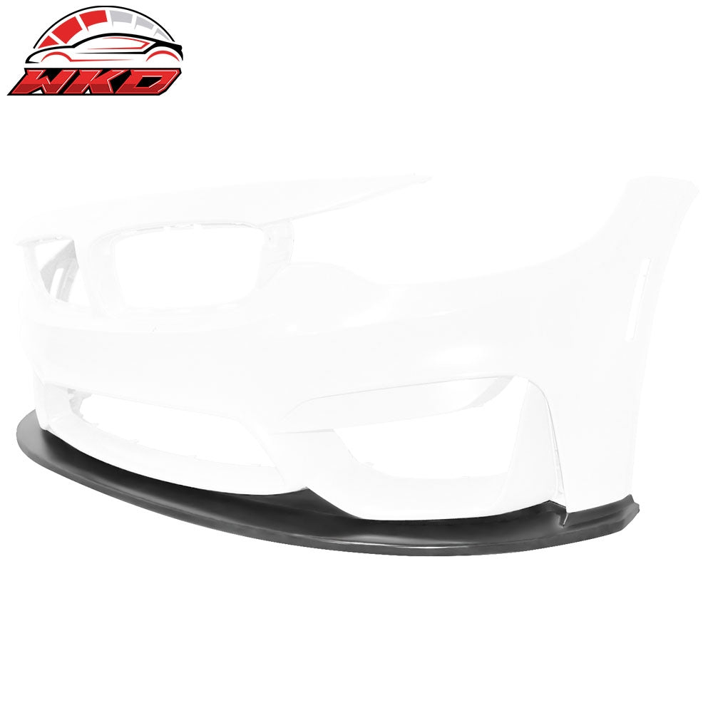 Fits 15-20 BMW F80 M3 F82 F83 M4 Front Bumper Lip Spoiler Unpainted Black PU