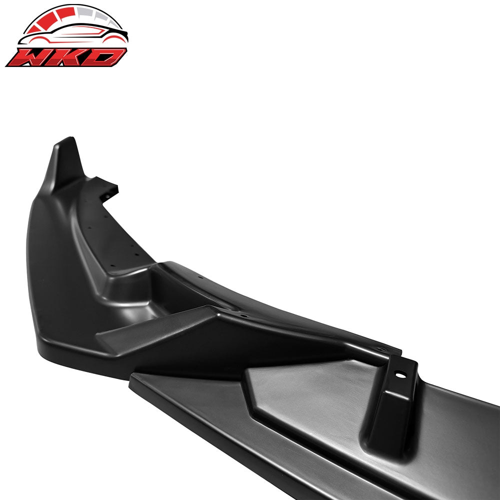 Fits 25-26 Cadillac CT5 Luxury Trim Matte Black Front Bumper Lip Spoiler PP 3PCS