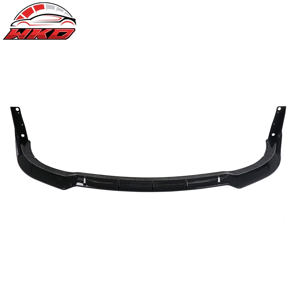 Fits 15-23 Dodge Charger SRT V5 B Style ABS Front Bumper Lip Gloss Black 5PCS