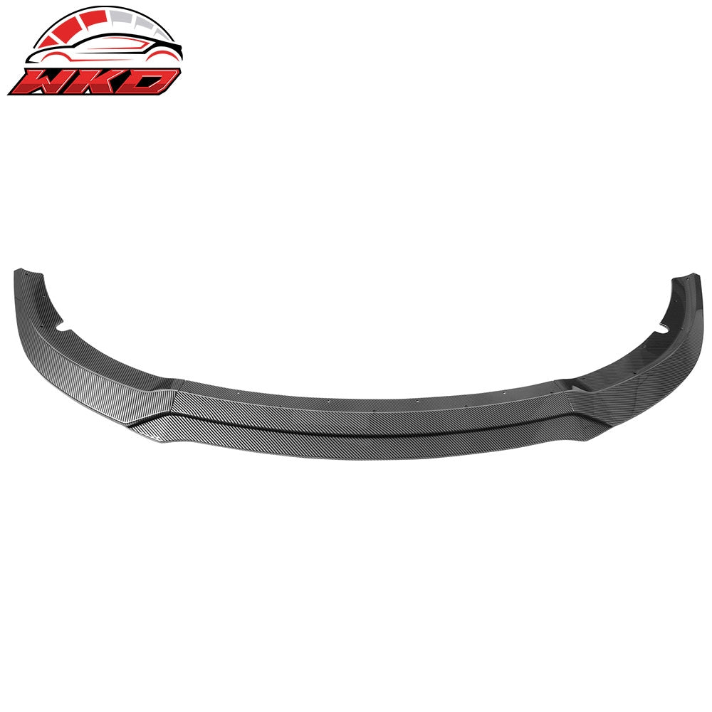 Fits 15-23 Charger SRT V7 C Style ABS Front Bumper Lip Carbon Fiber Print 4PCS