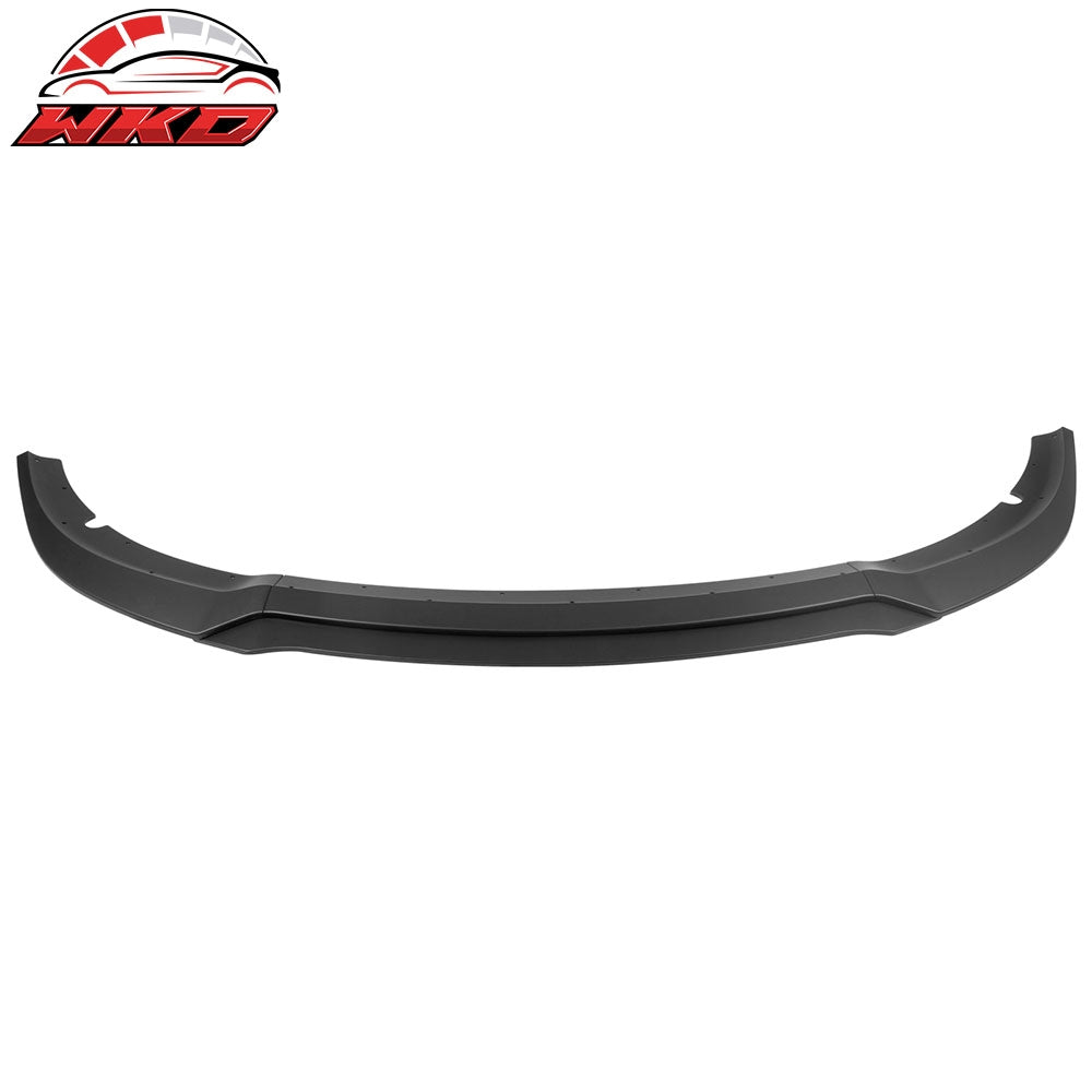 Fits 15-23 Dodge Charger SRT V7 C Style ABS Front Bumper Lip Matte Black 4PCS