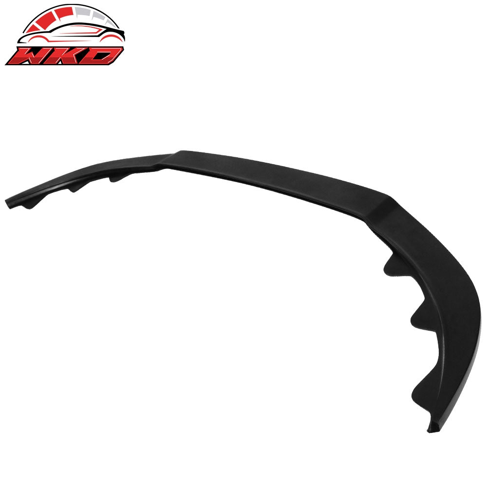 Fits 13-14 Ford Mustang GT Style Front Bumper Lip Spoiler Unpainted Black PU