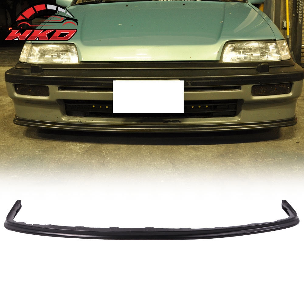 Fits 88-91 Honda Civic OE Style Front Bumper Lip Spoiler Splitter PU Unpainted