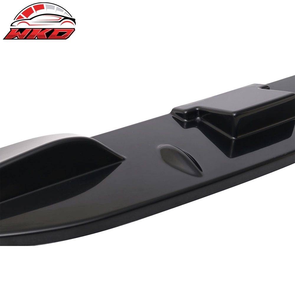 Fits 11-12 Honda CRZ A Type Front Bumper Lip Spoiler Unpainted Black ABS