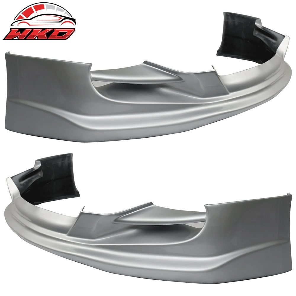 Fits 08-14 Infiniti G37 Front Bumper Lip Painted Liquid Platinum Metallic #K23