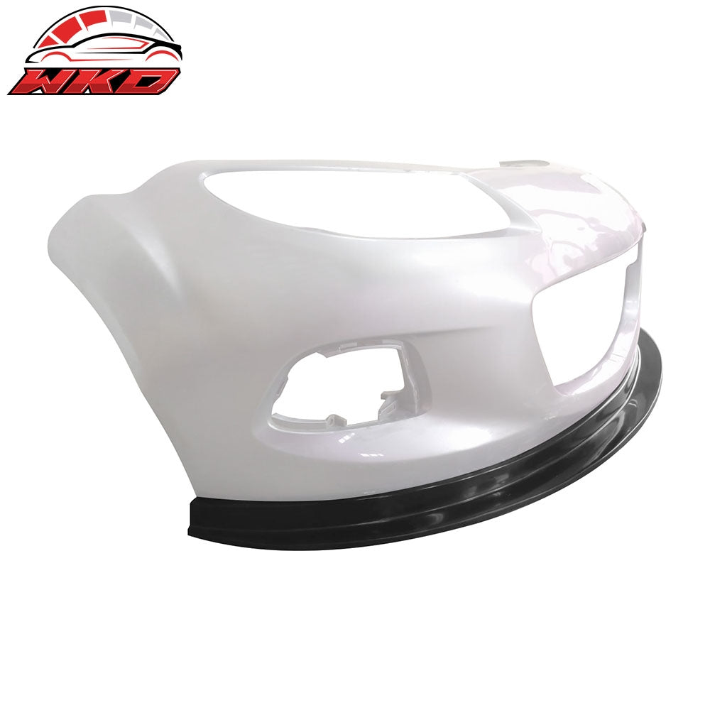Fits 13-15 Mazda MX-5 Miata Unpainted Front Bumper Lip Spoiler Guard MDA Style