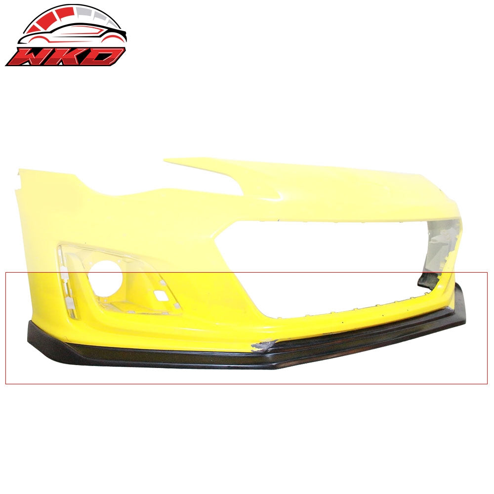 Fits 17-20 Subaru BRZ CS Style Front Lower Bumper Lip Spoiler Unpainted Black PU