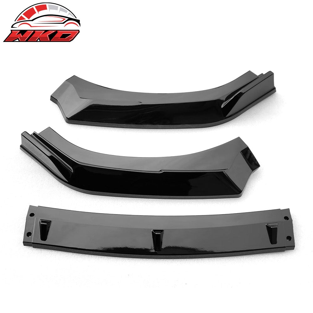 Fits 22-25 Subaru BRZ ZD8 JDM 2 Style Gloss Black Front Bumper Lip Spoiler 3PCS