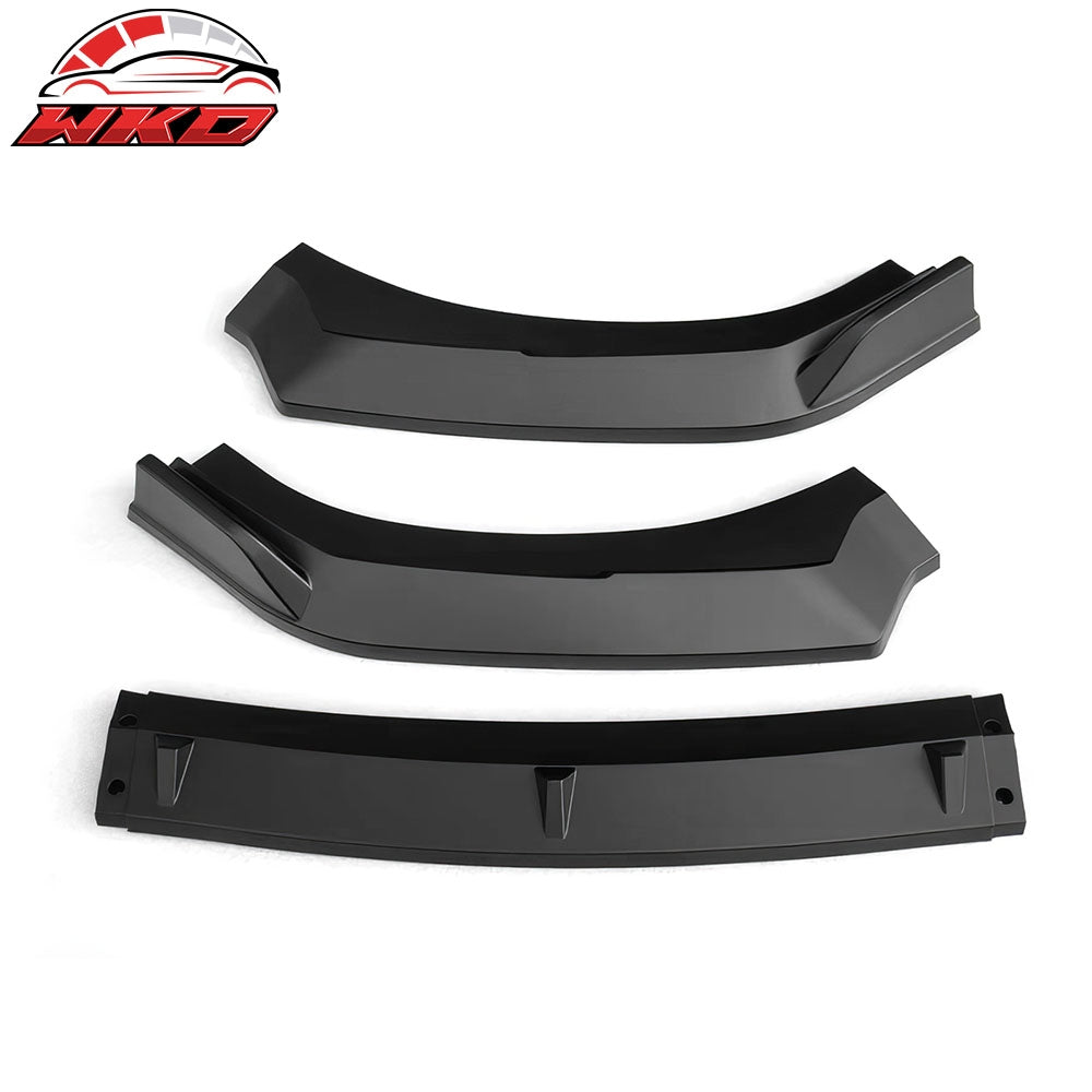 Fits 22-25 Subaru BRZ ZD8 JDM 2 Style Matte Black Front Bumper Lip Spoiler 3PCS